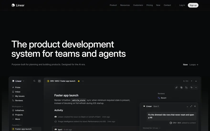Site noir avec un titre net et une grande capture encadrée